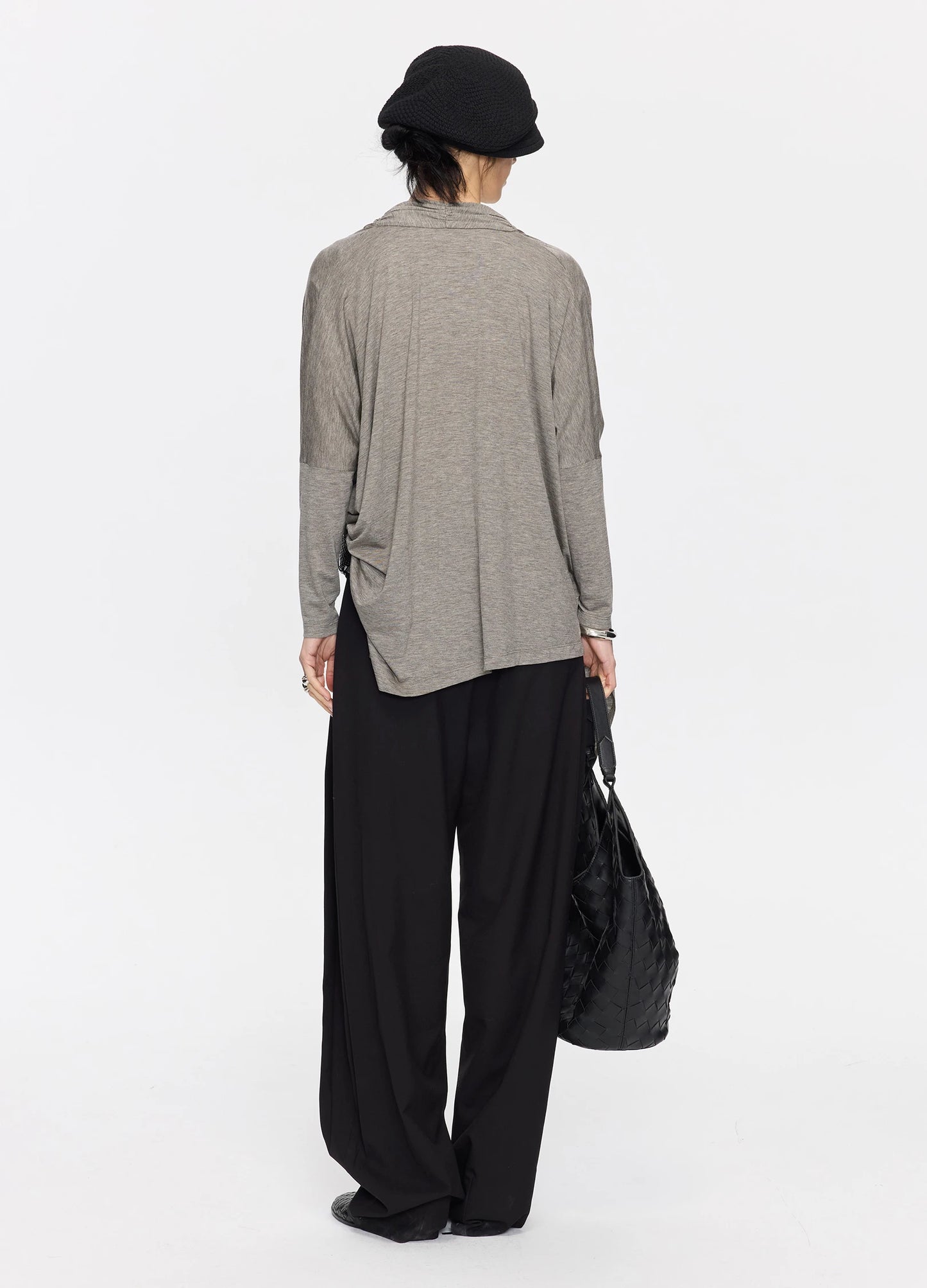 Draped Asymmetric Blouse