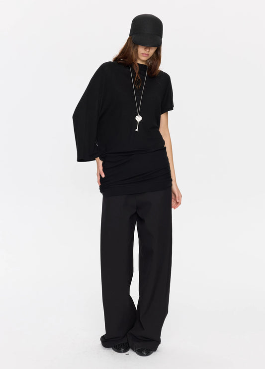Draped Backless Top
