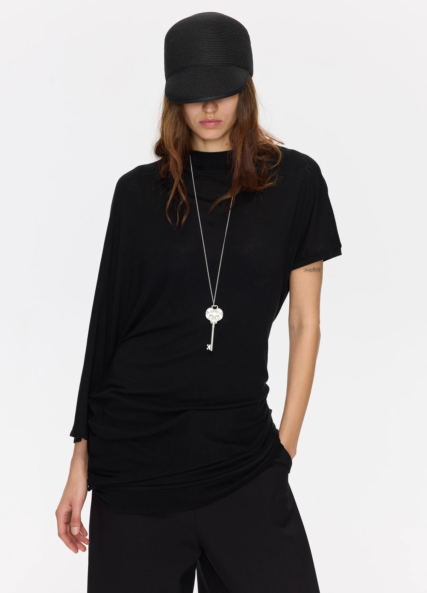 Draped Backless Top