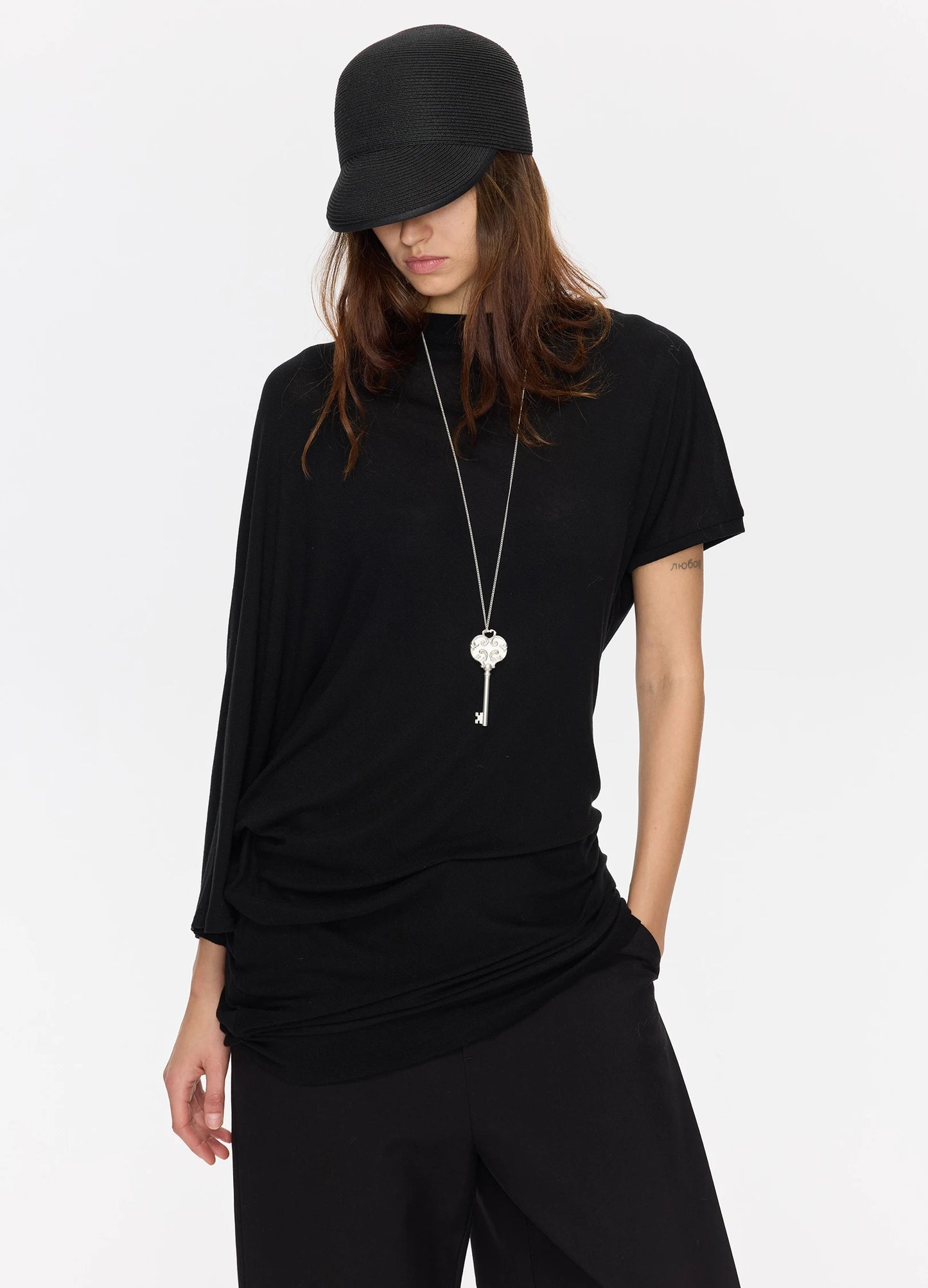 Draped Backless Top