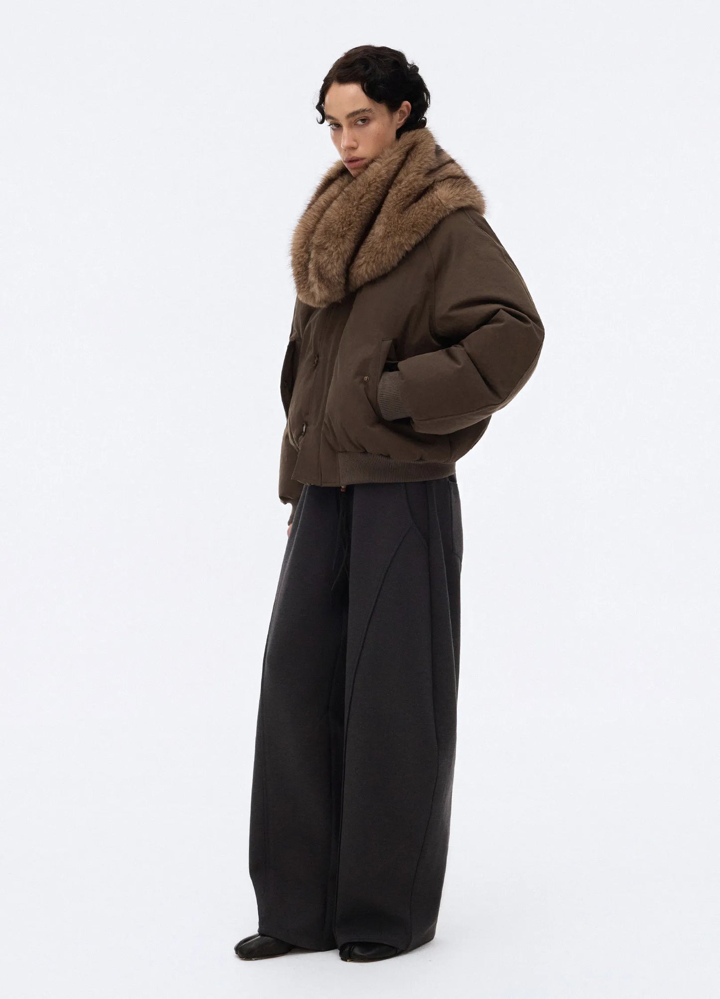 Drawstring Knit Trousers