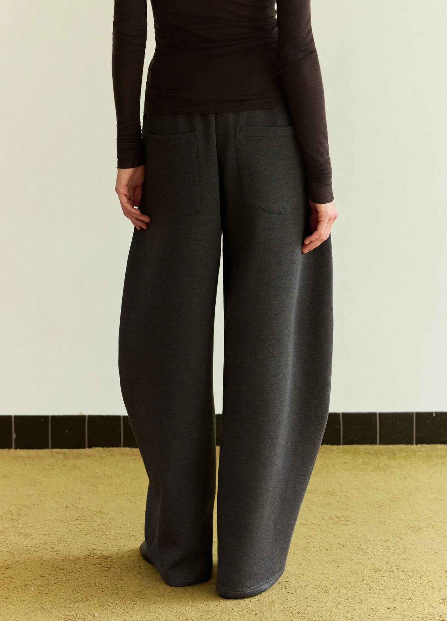 Drawstring Knit Trousers