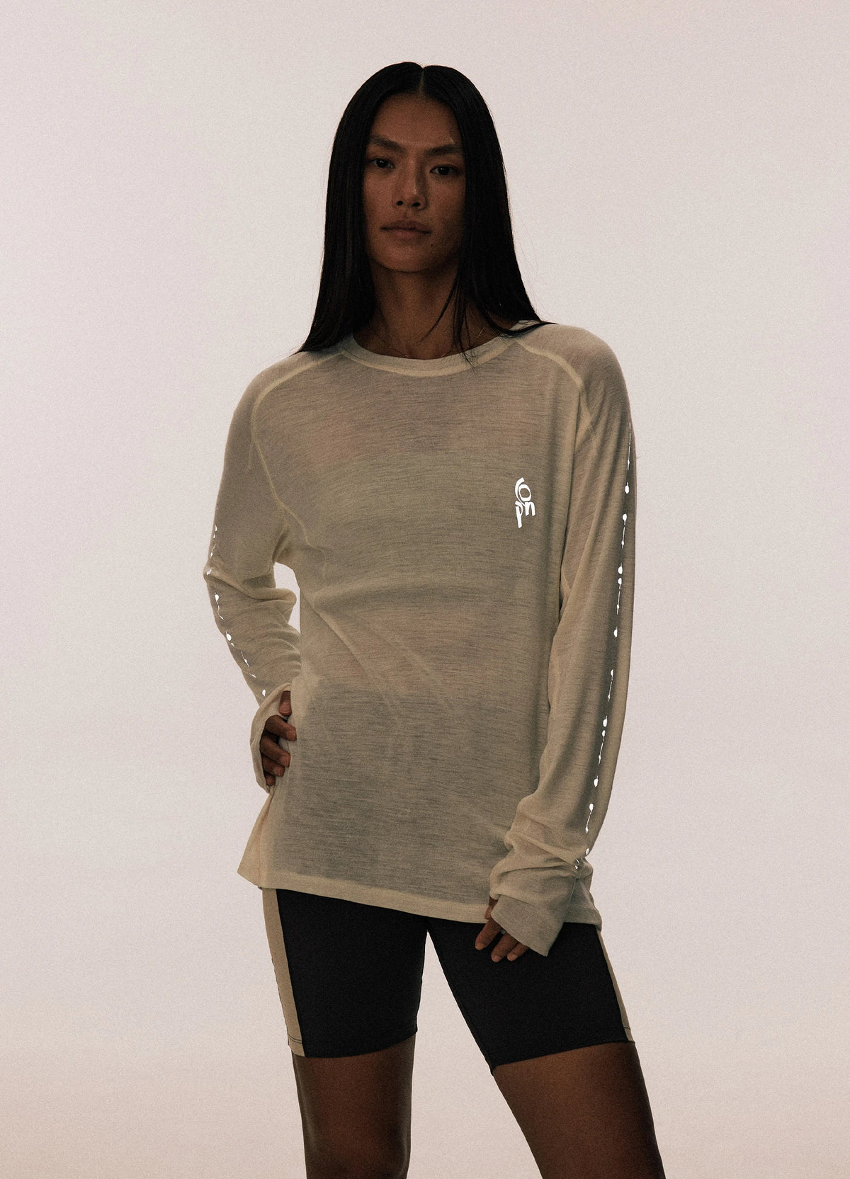 Echo Wool Tee Cream
