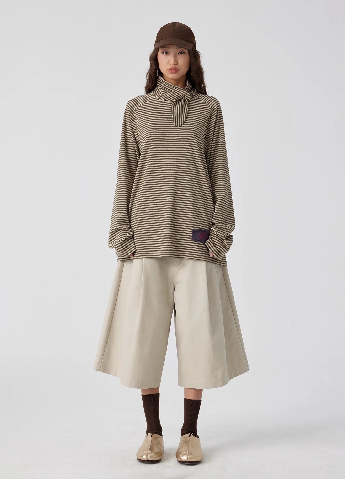 Extended Pleated Shorts
