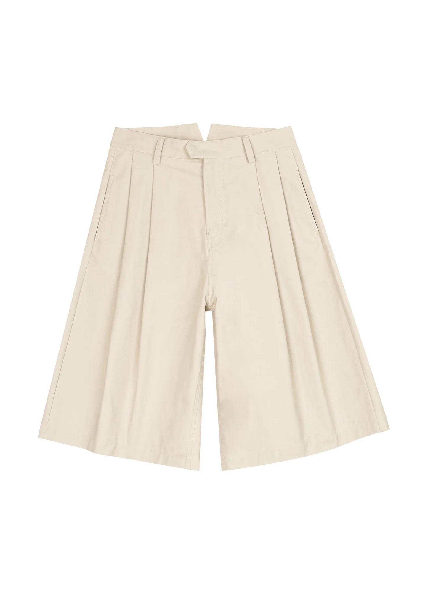 Extended Pleated Shorts