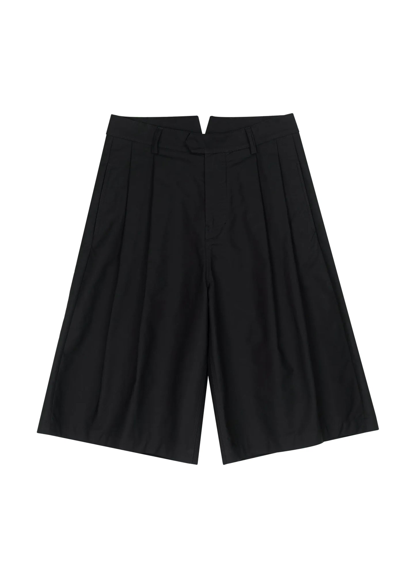 Extended Pleated Shorts