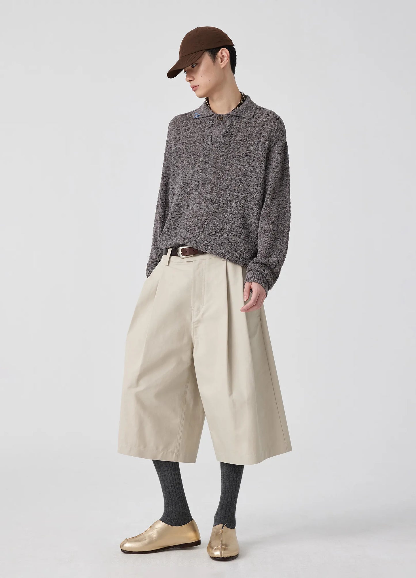 Extended Pleated Shorts