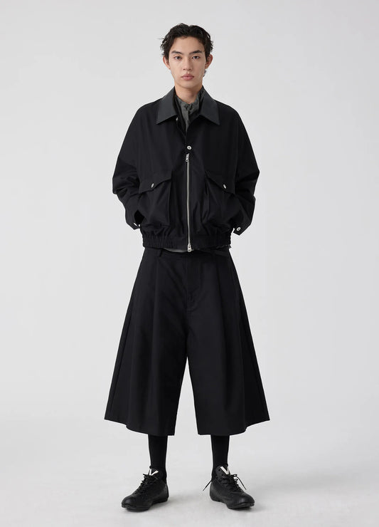 Extended Pleated Shorts