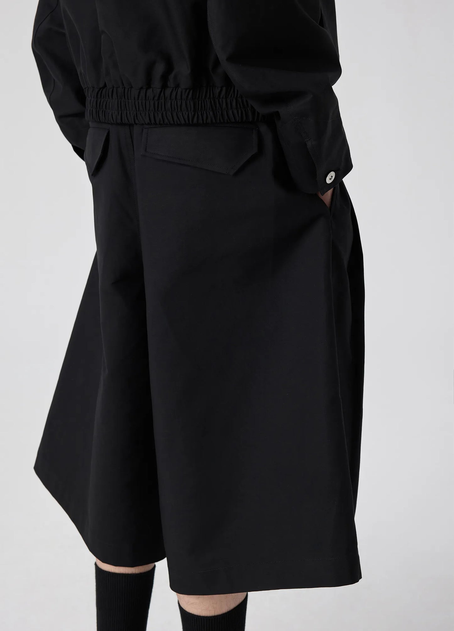 Extended Pleated Shorts