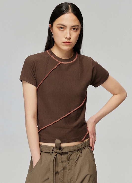 Fitted Ribbed Tee