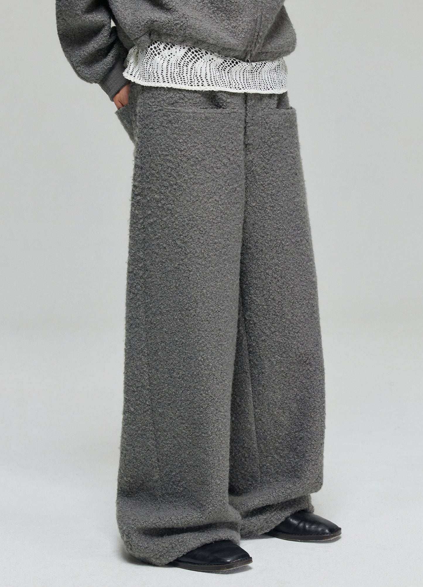 Fleece Wide Leg Trousers