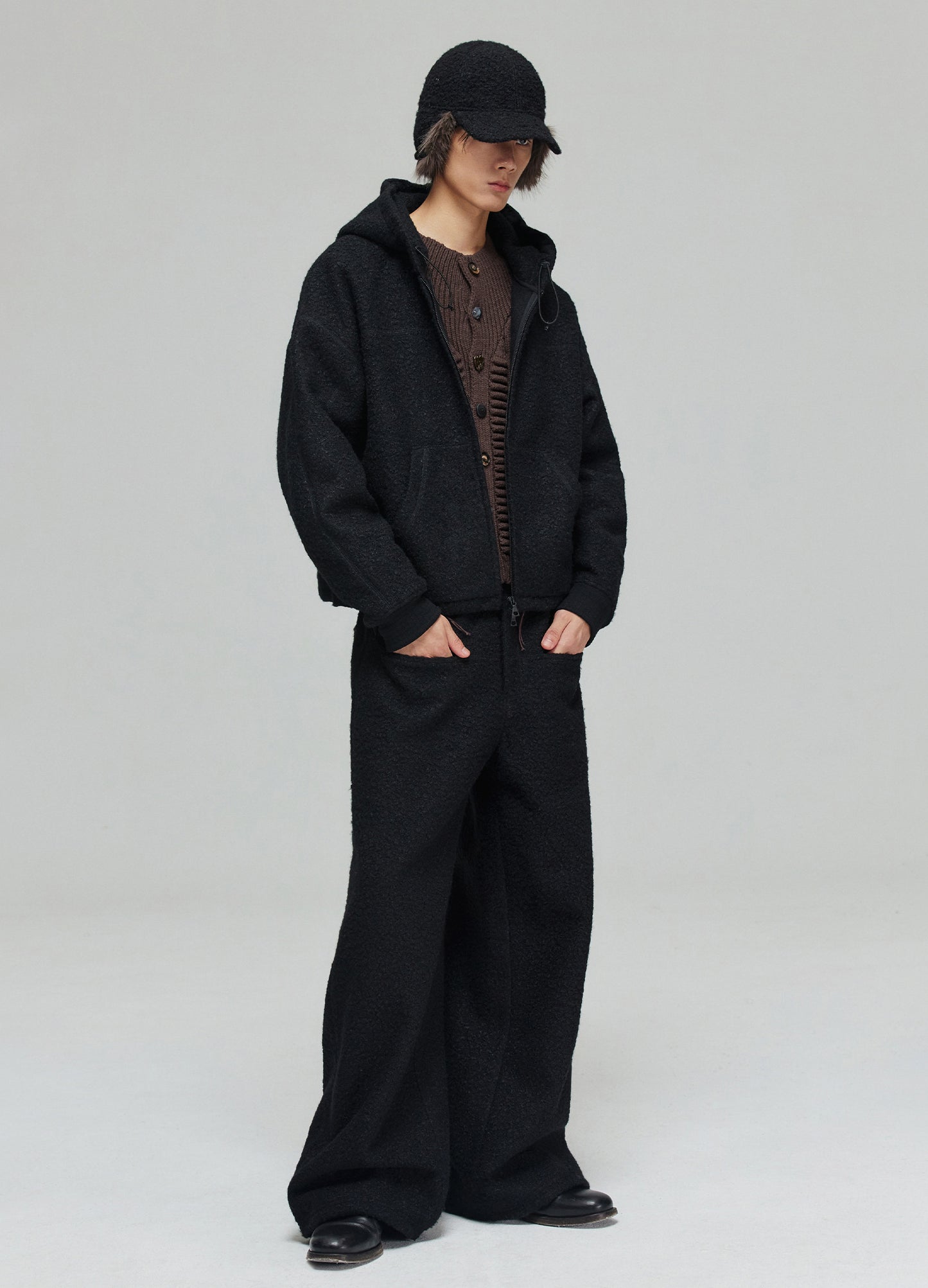 Fleece Wide Leg Trousers