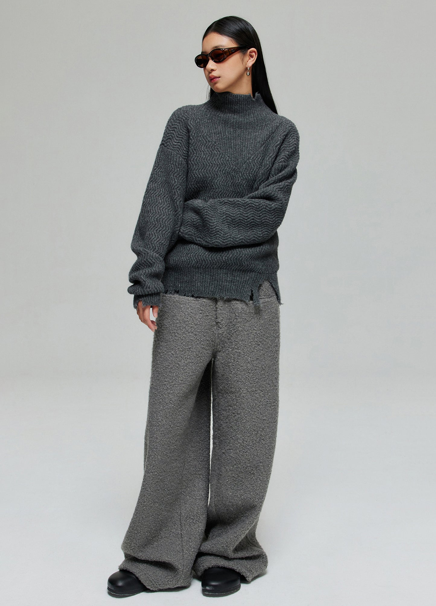 Fleece Wide Leg Trousers