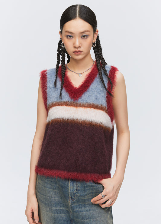 Fuzz Sweater Vest