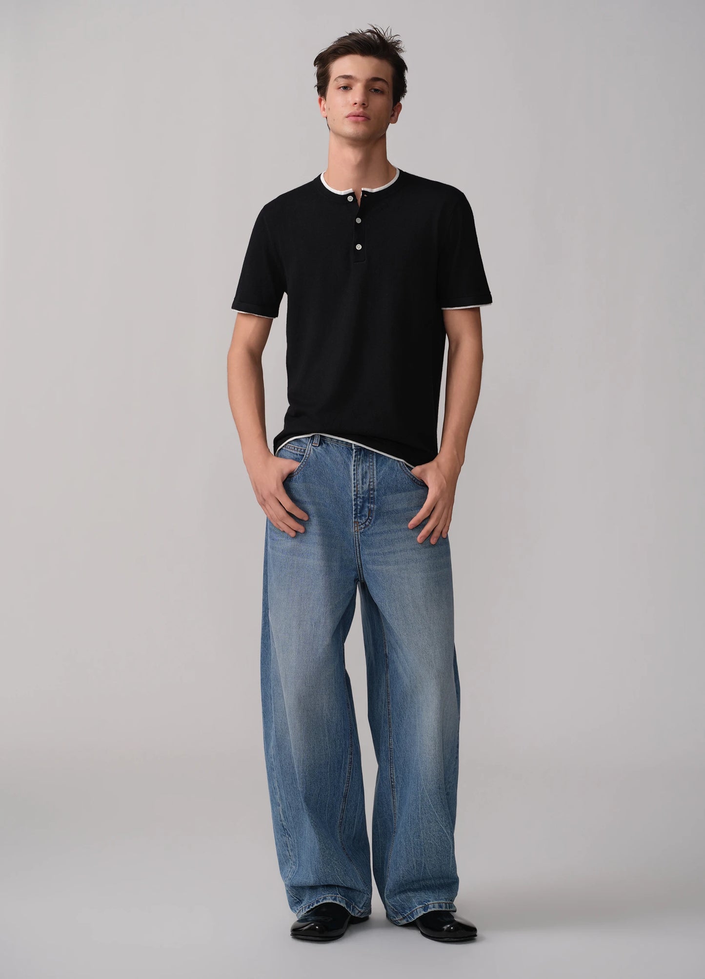 Faded Wide Denims