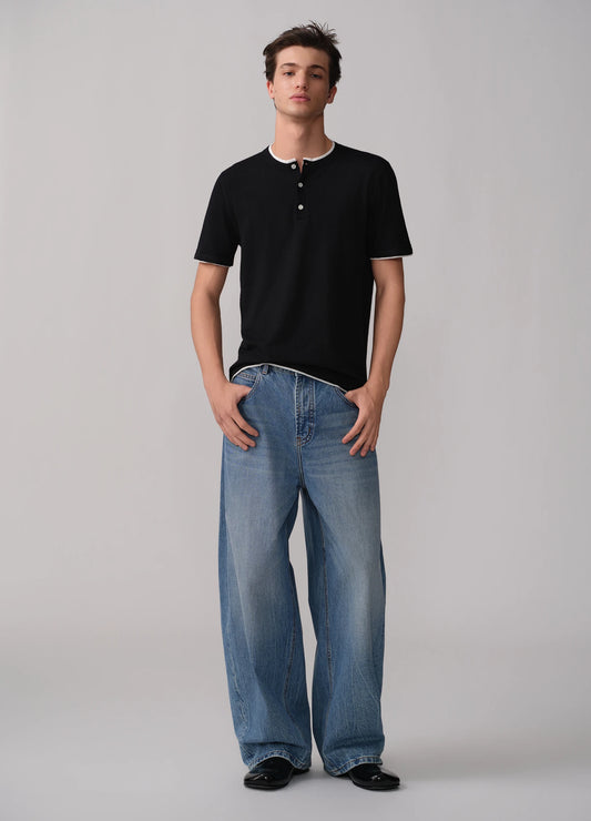Faded Wide Denims