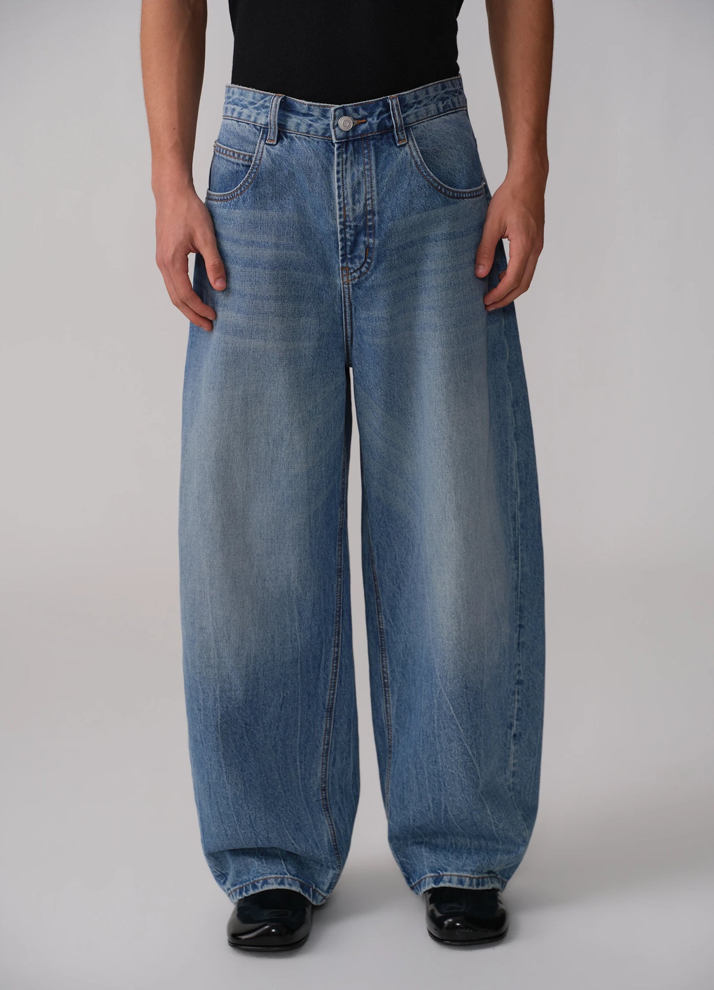 Faded Wide Denims