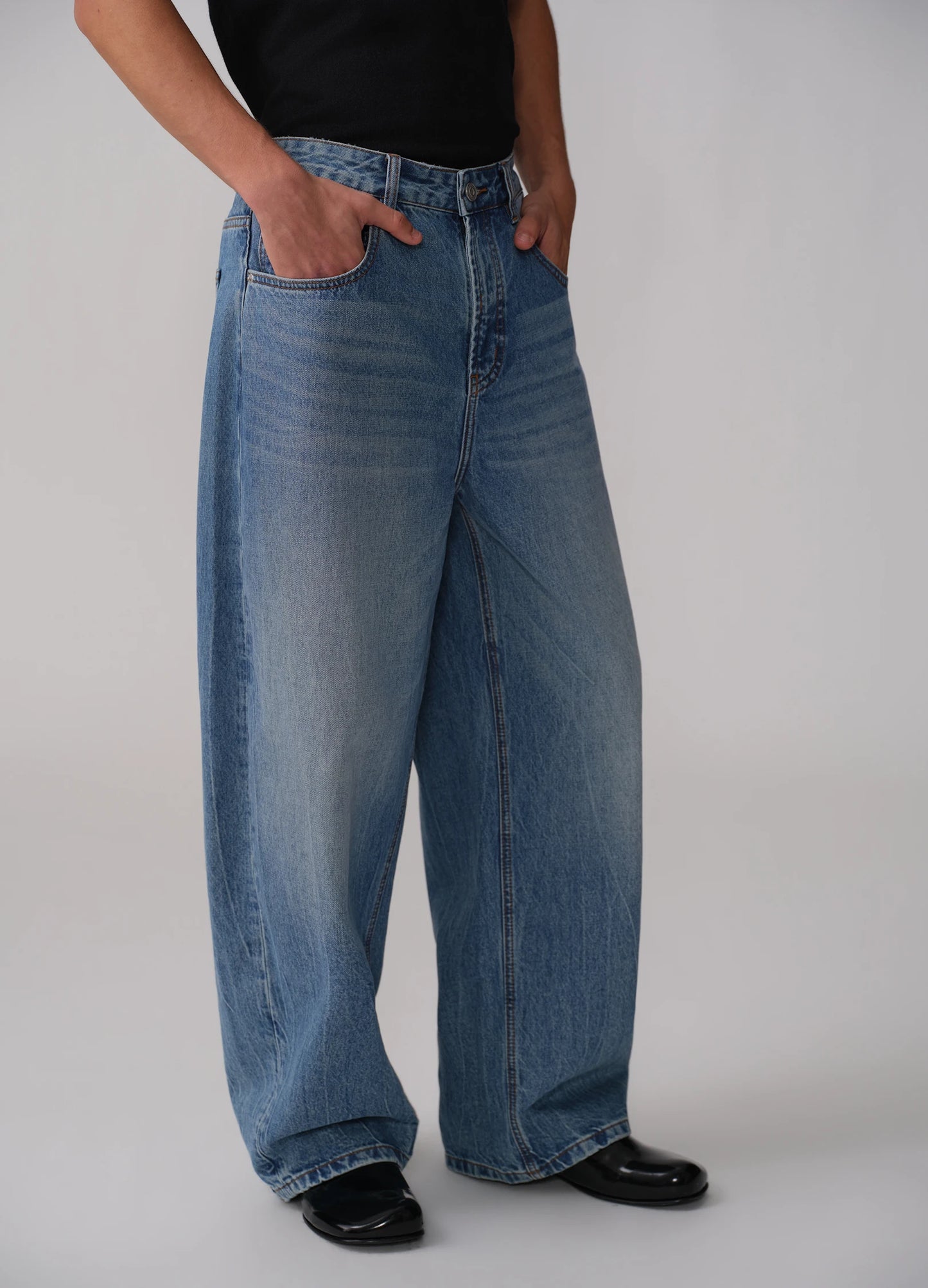 Faded Wide Denims