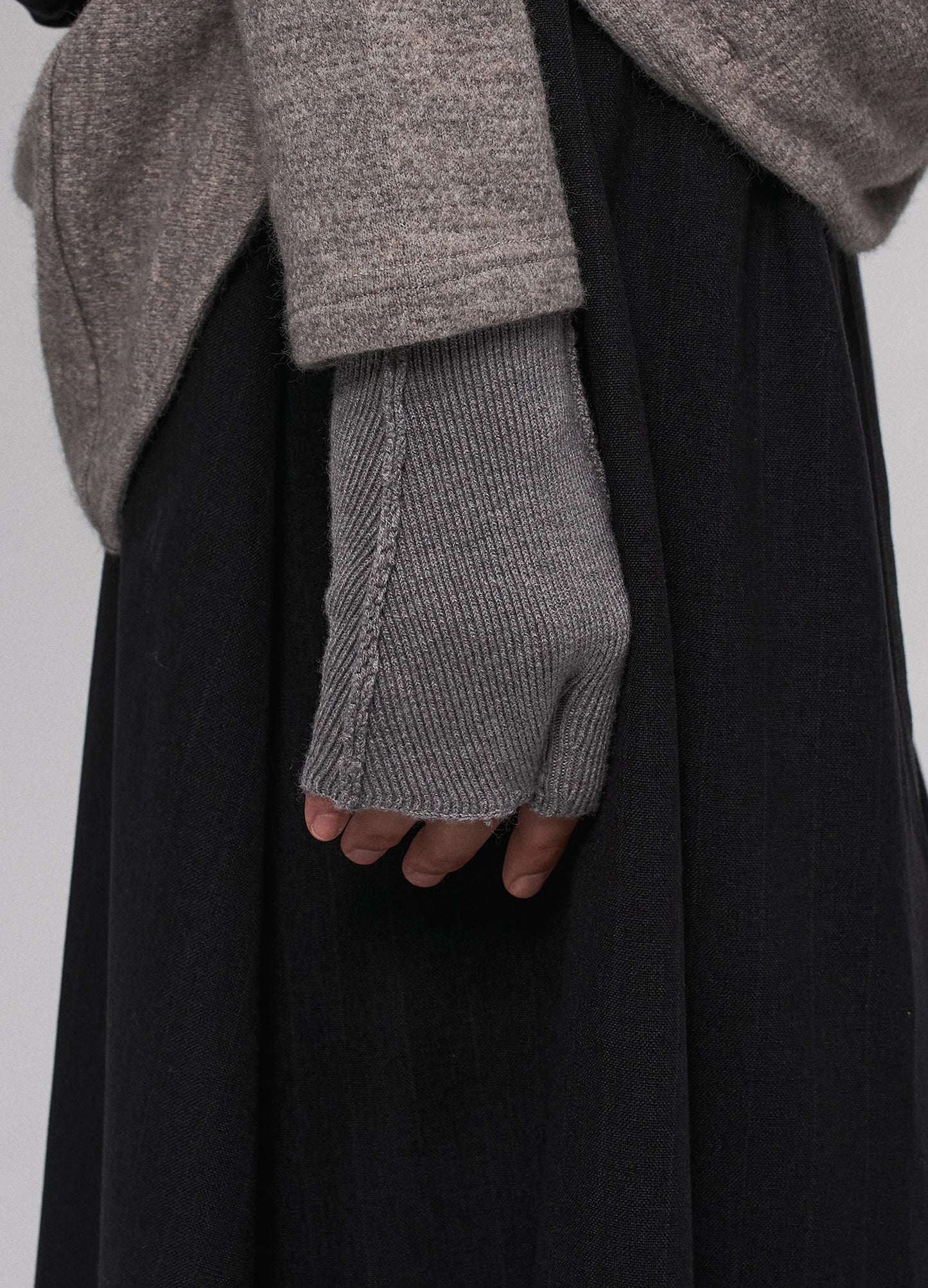 Fingerless Knit Gloves
