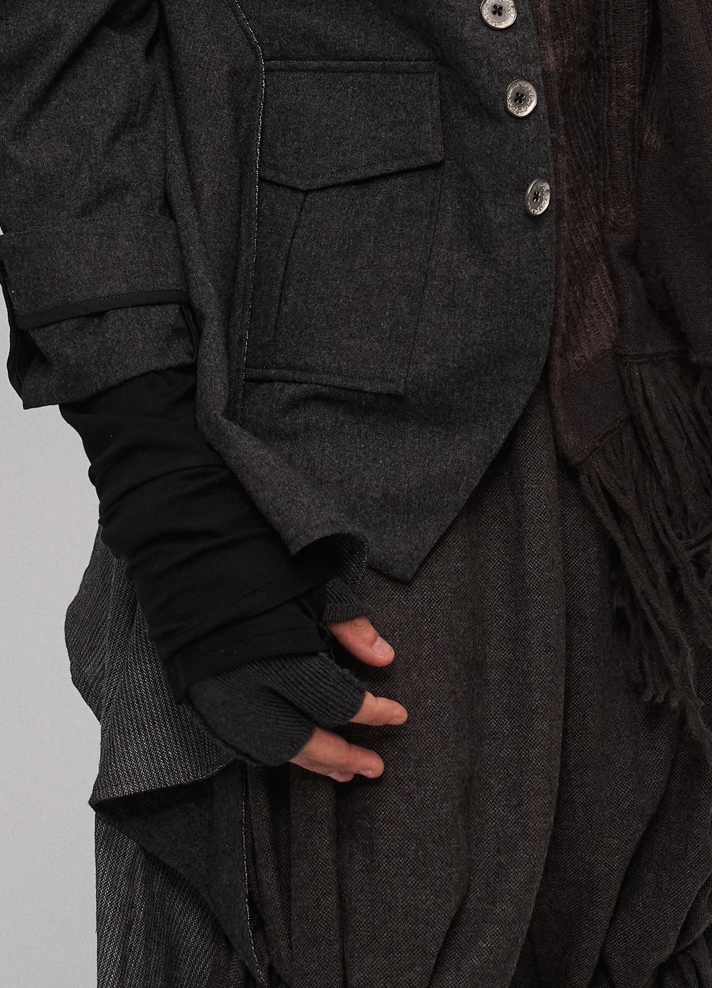 Fingerless Knit Gloves