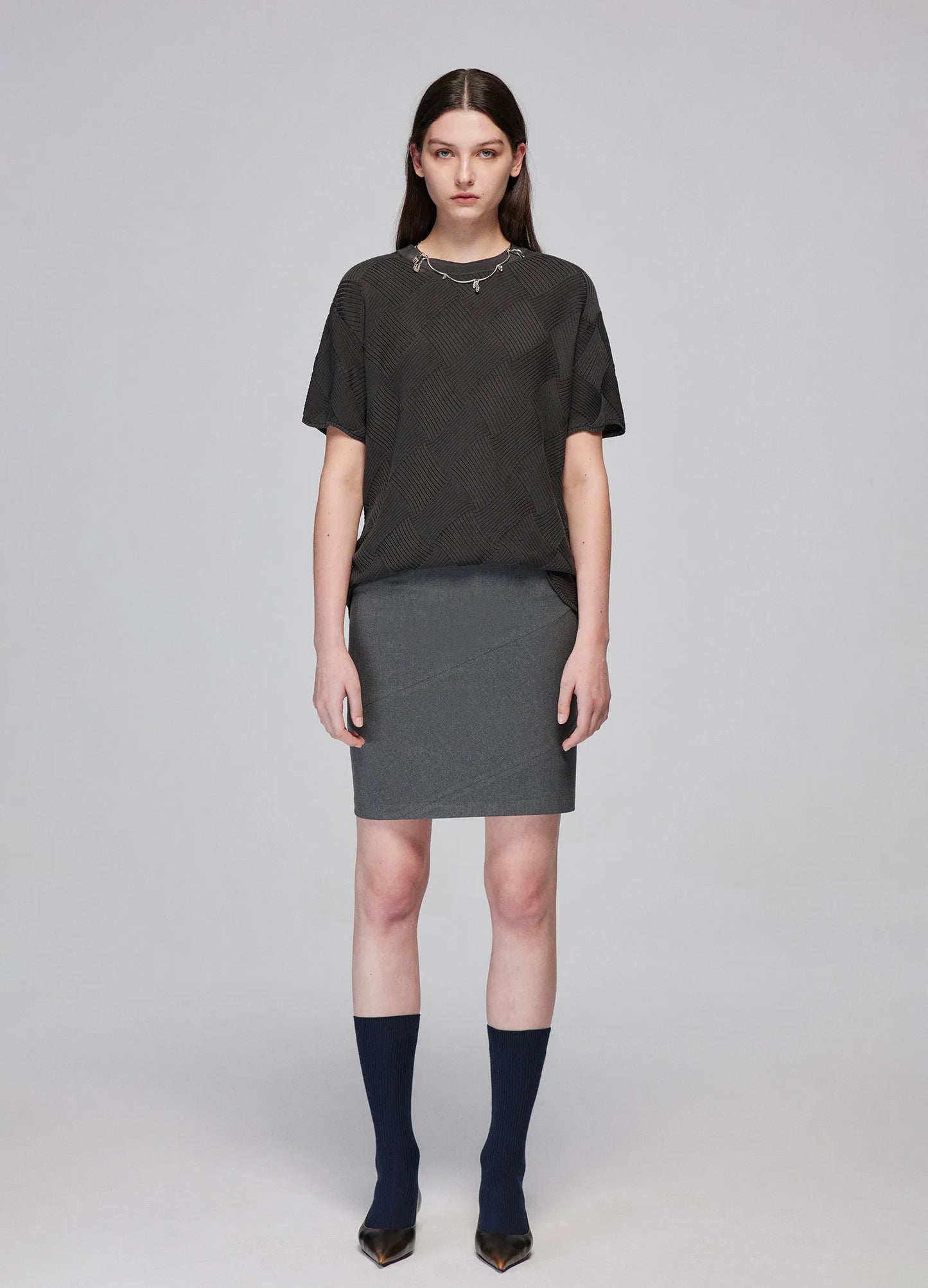 Fitted Tactical Mini Skirt