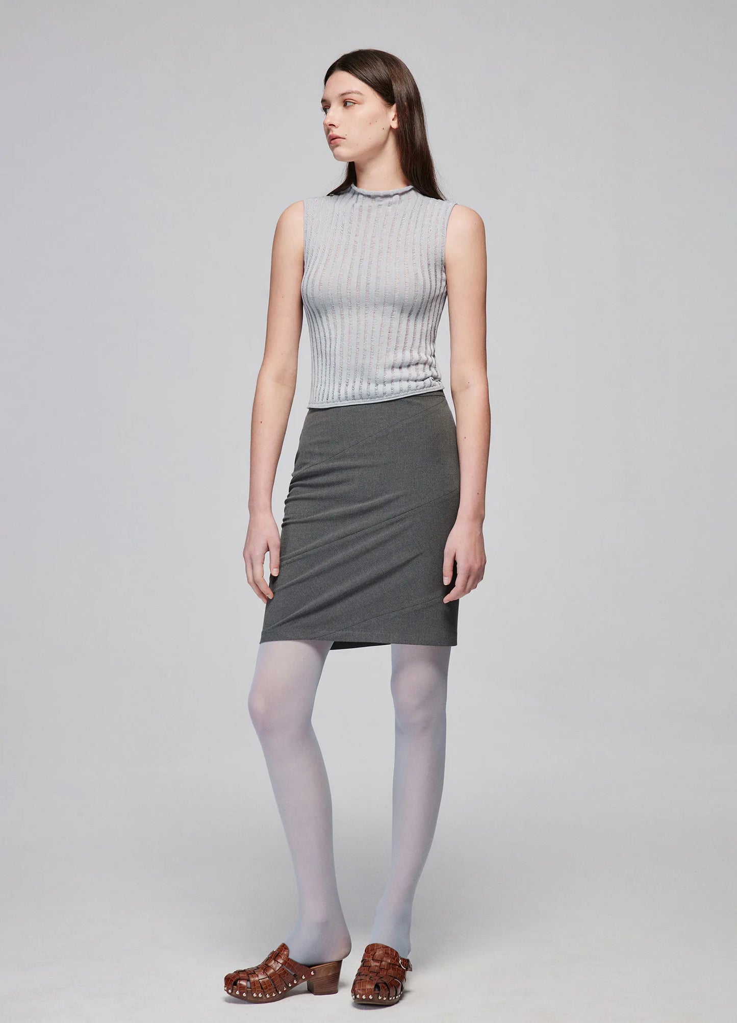 Fitted Tactical Mini Skirt