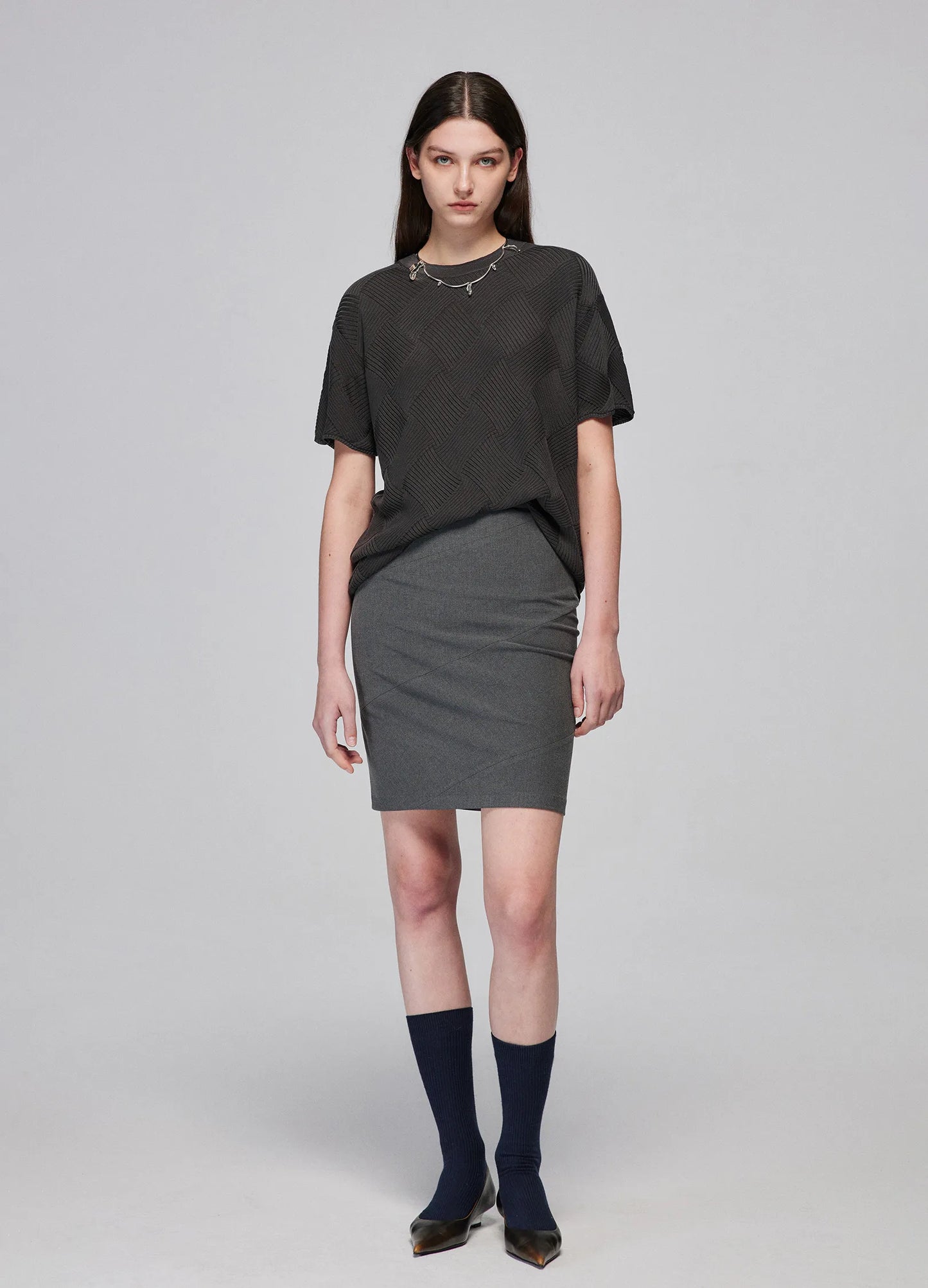 Fitted Tactical Mini Skirt