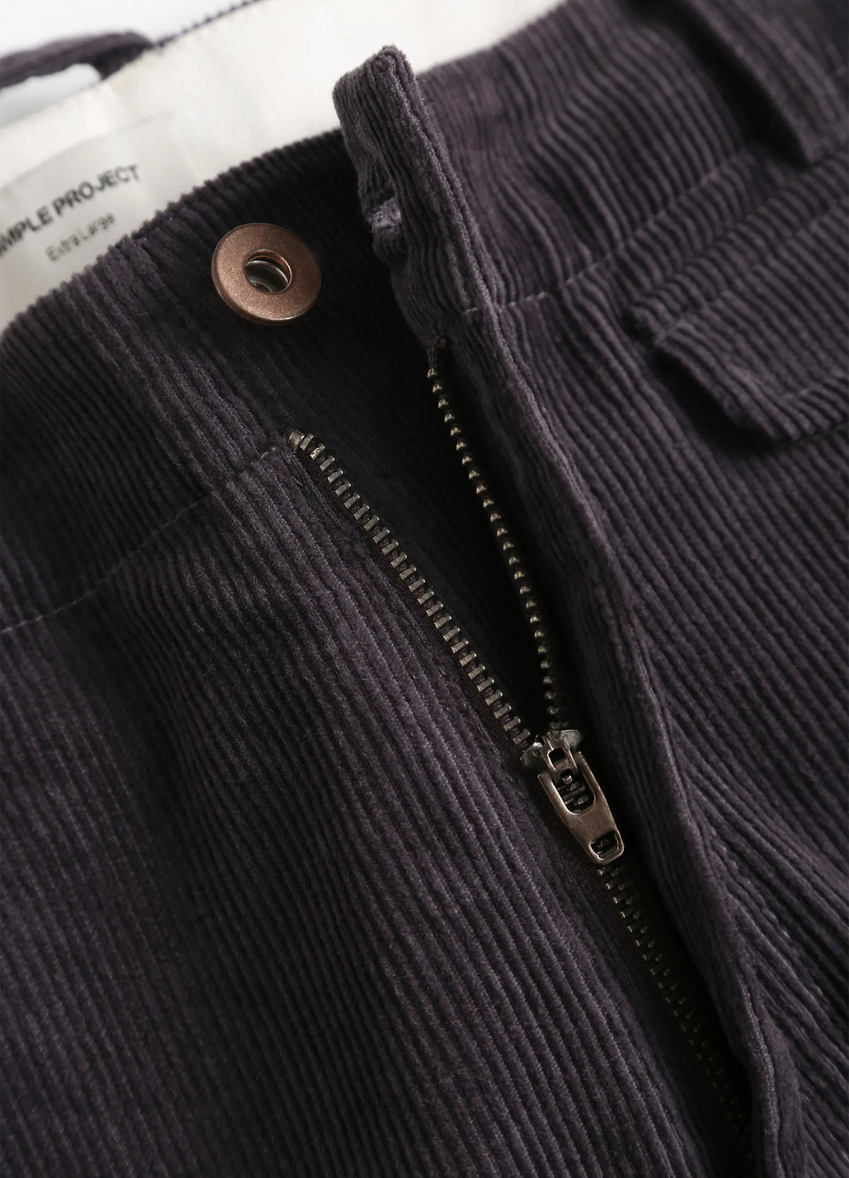 Fixed-Waist Corduroy Trousers