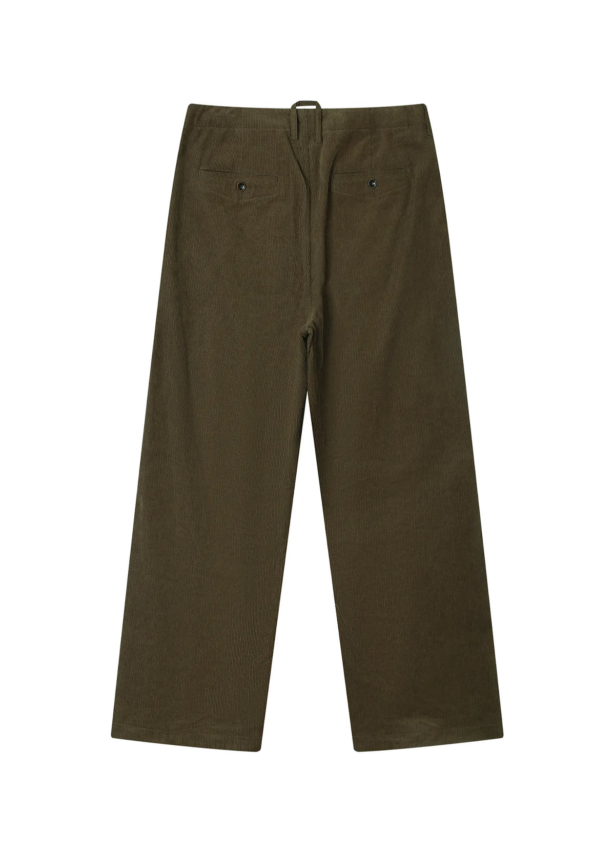 Fixed-Waist Corduroy Trousers