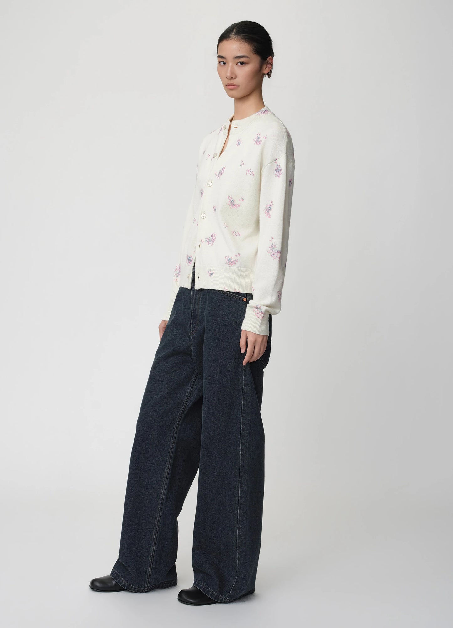 Floral Knit Cardigan
