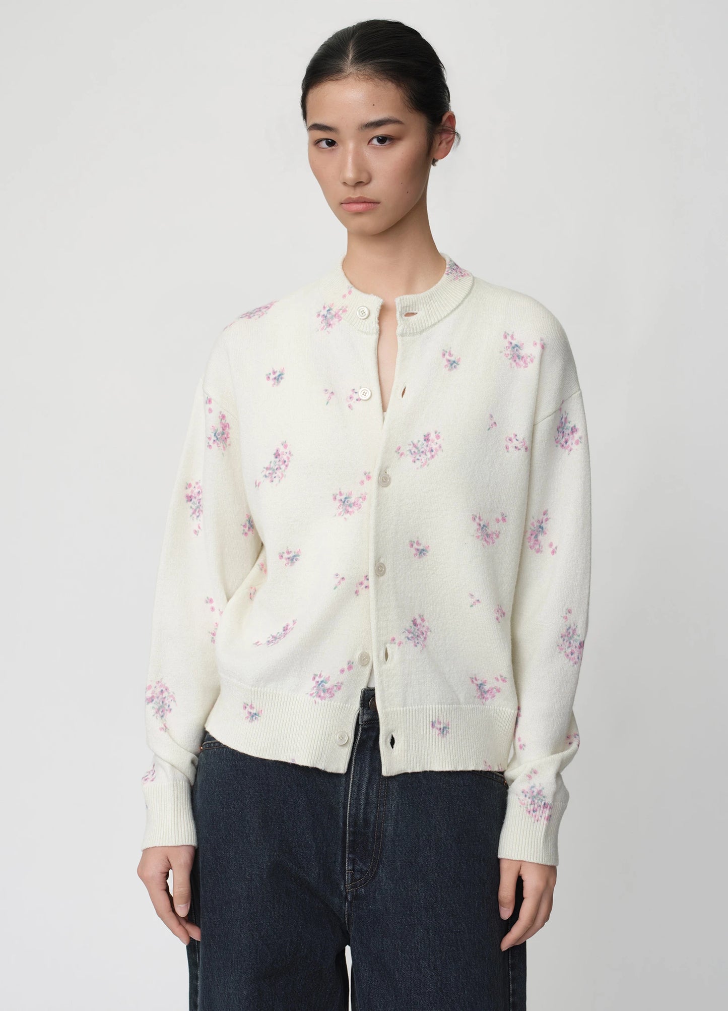Floral Knit Cardigan