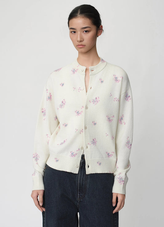 Floral Knit Cardigan