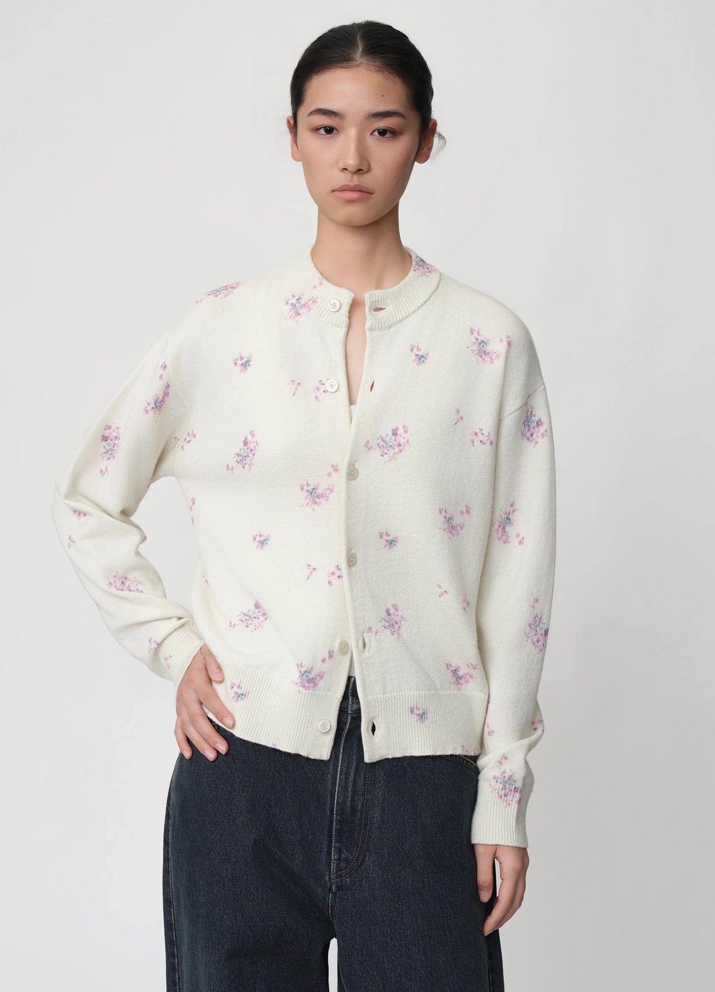 Floral Knit Cardigan
