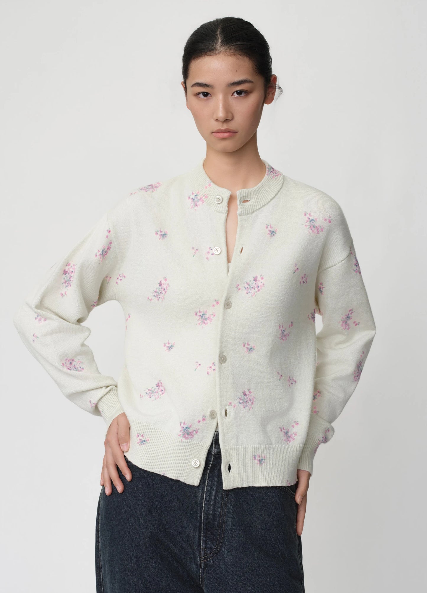 Floral Knit Cardigan