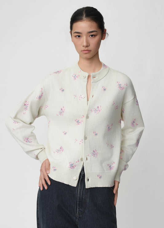 Floral Knit Cardigan