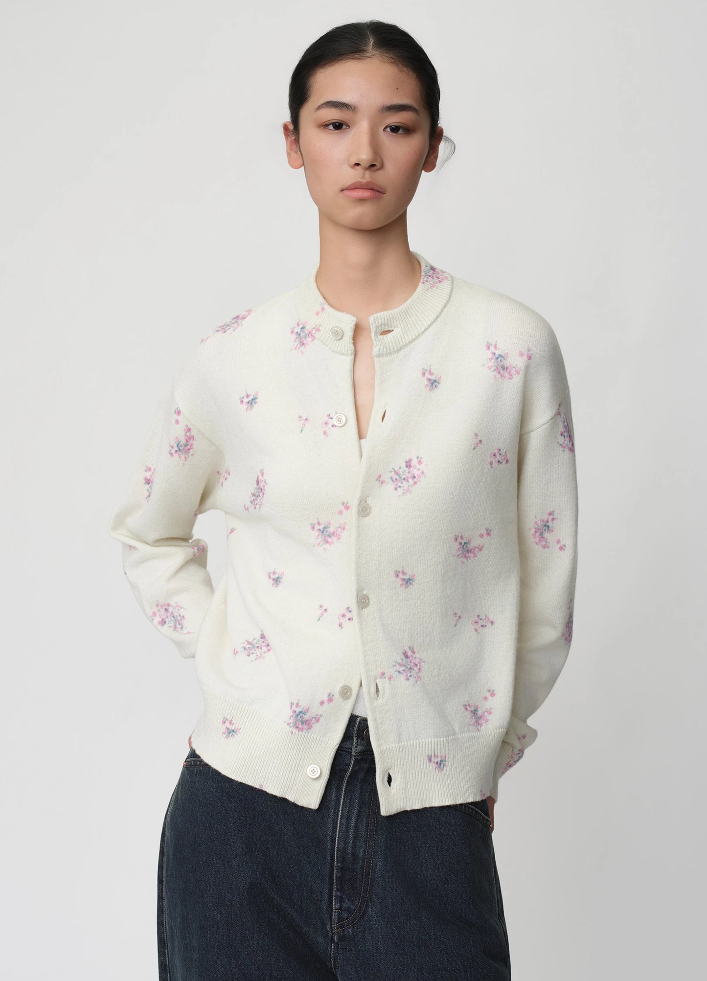 Floral Knit Cardigan