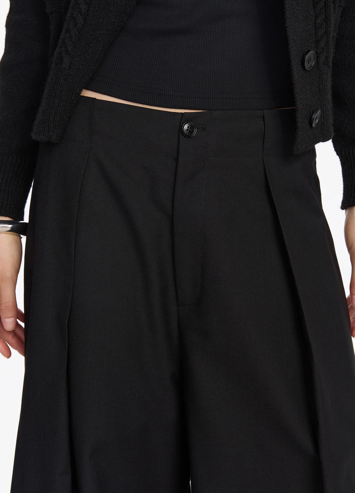 Fluid Pleated Pants