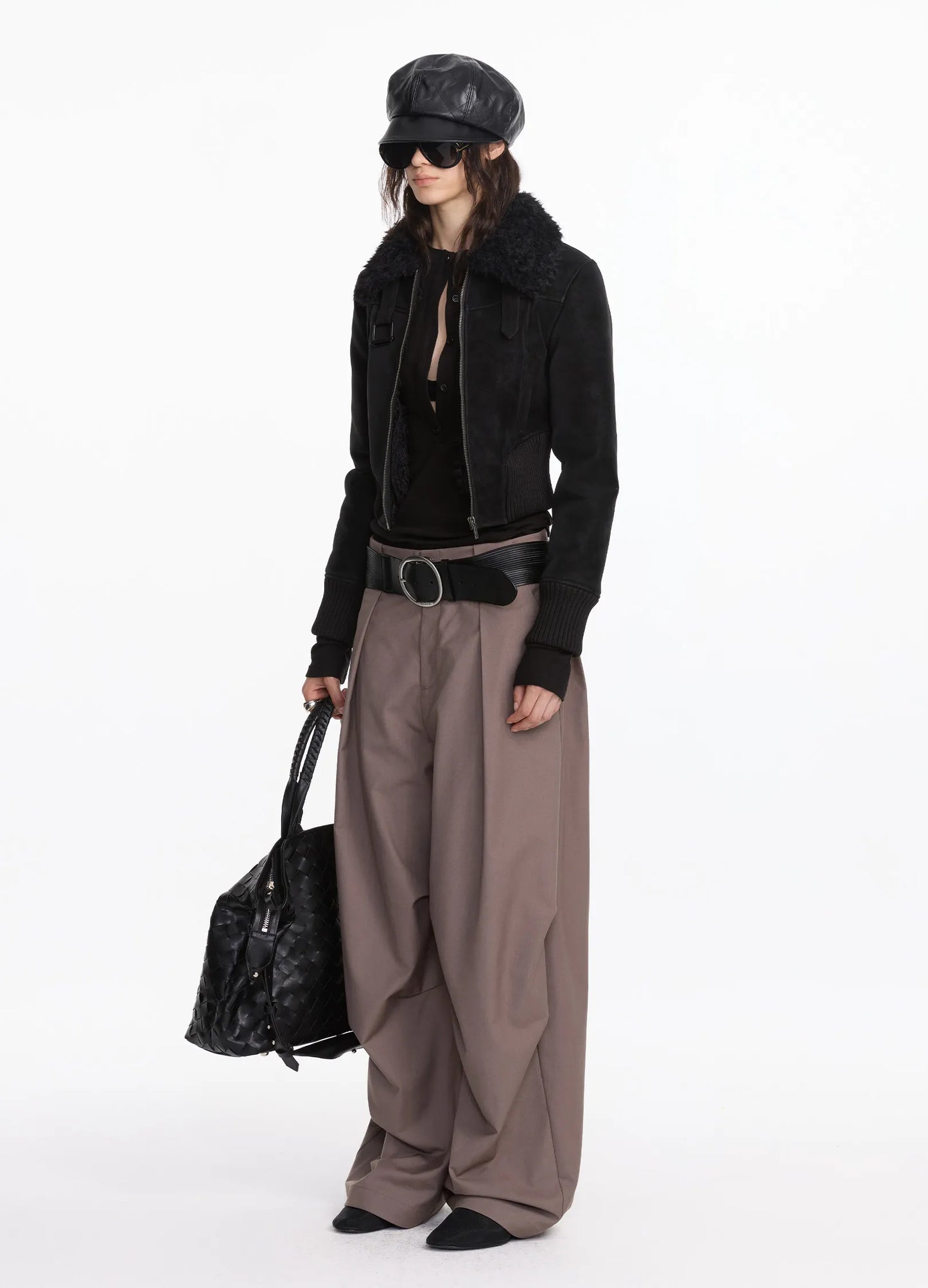Fluid Pleated Pants