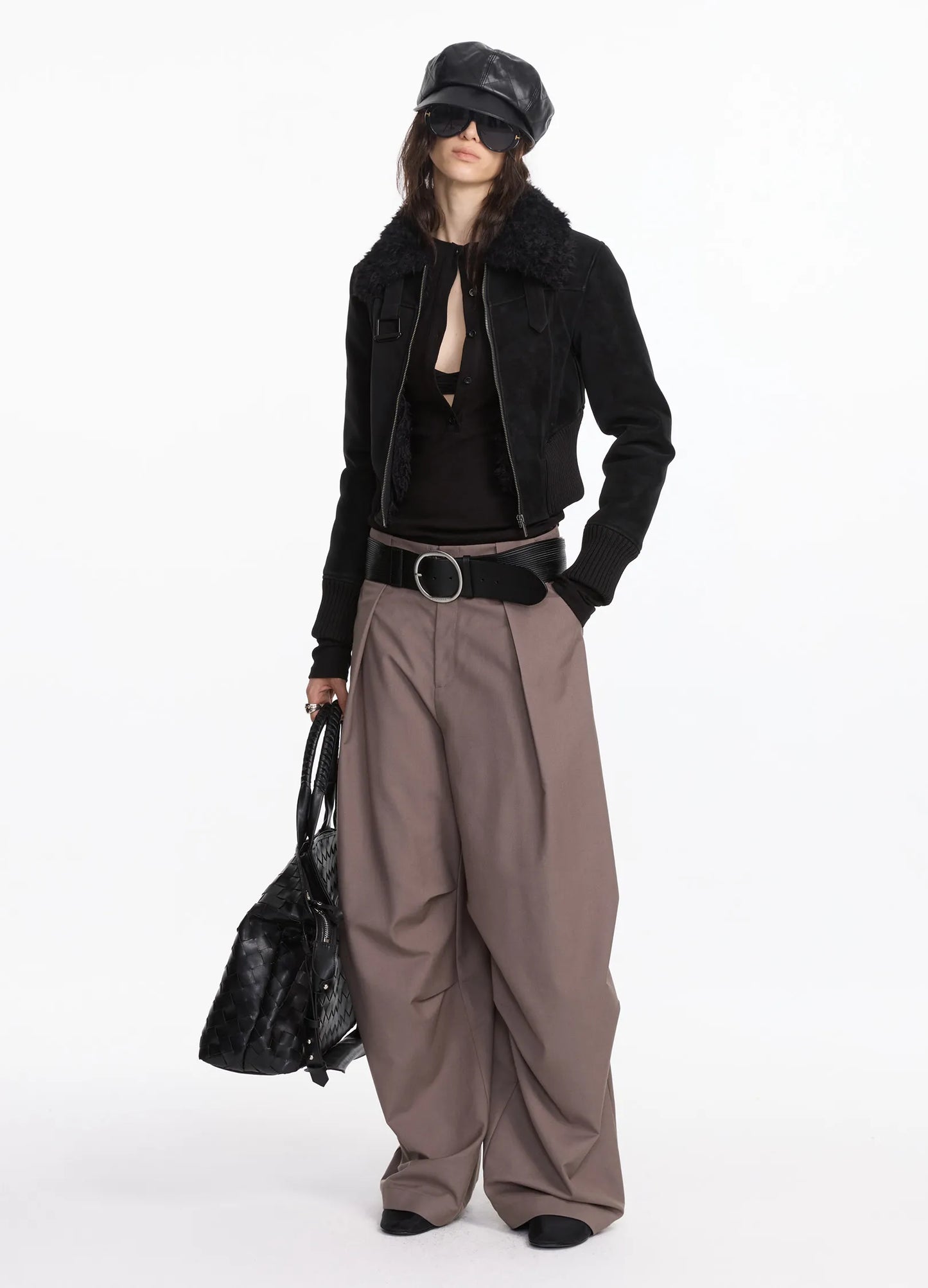 Fluid Pleated Pants