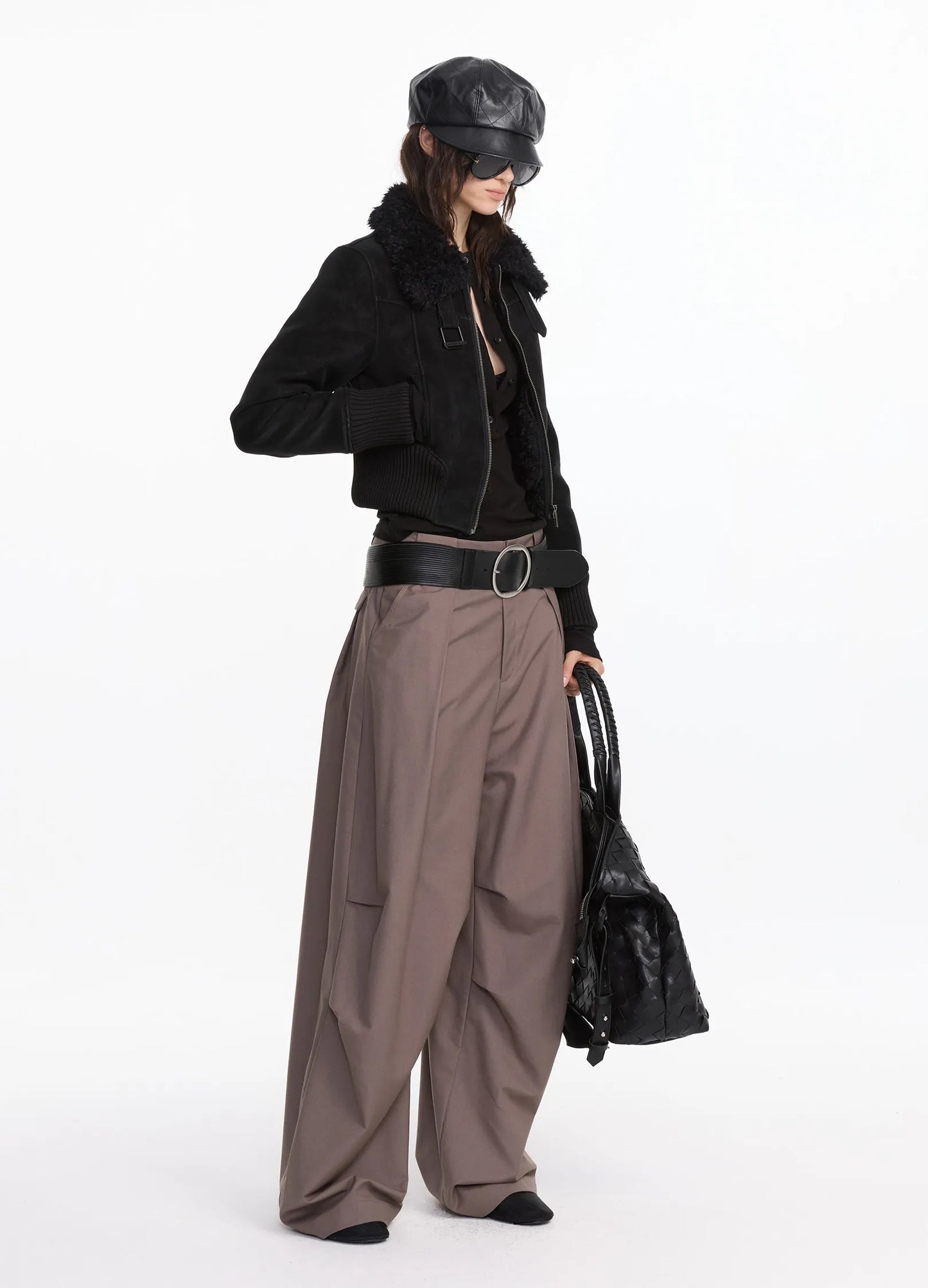 Fluid Pleated Pants