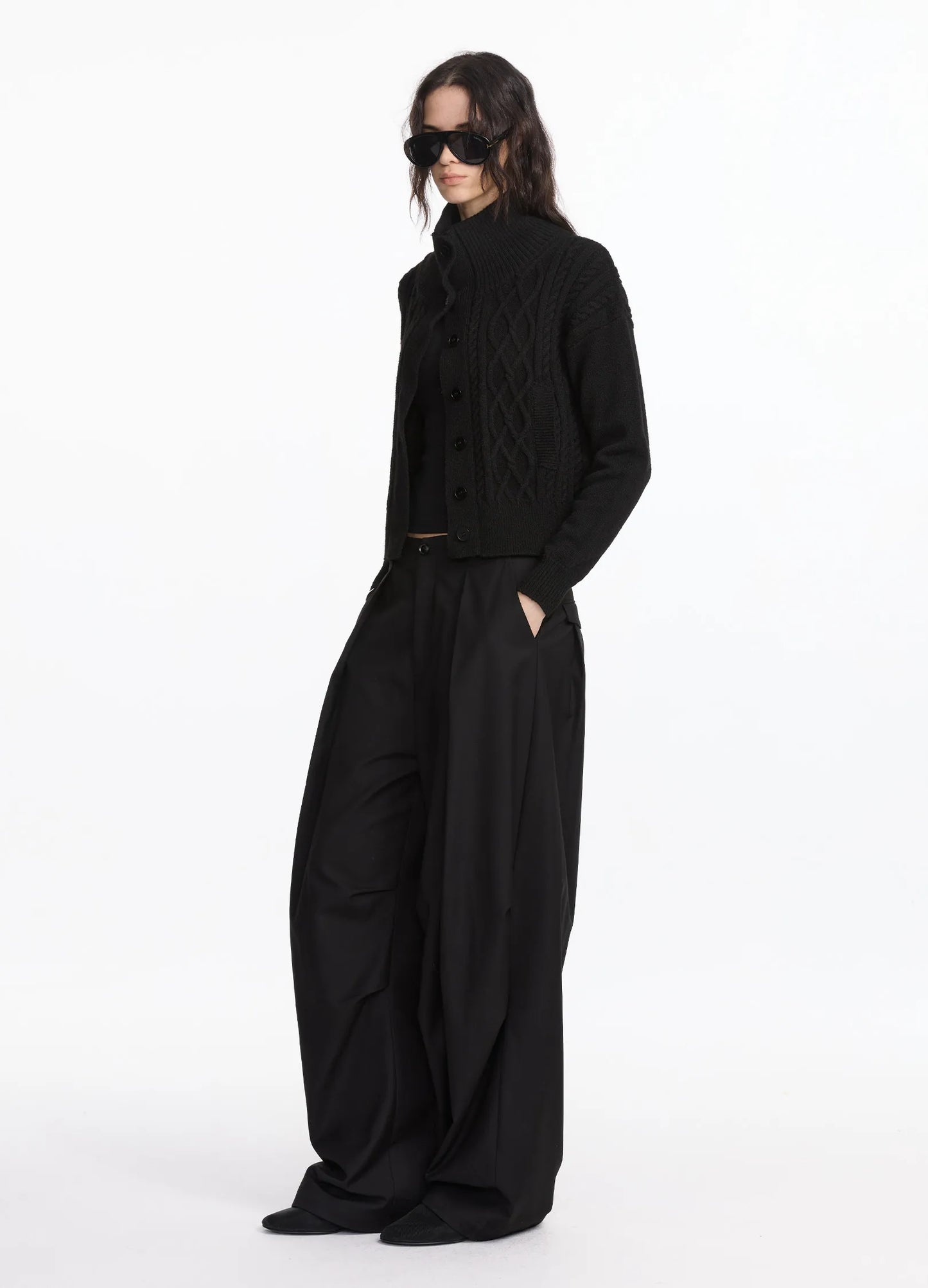 Fluid Pleated Pants