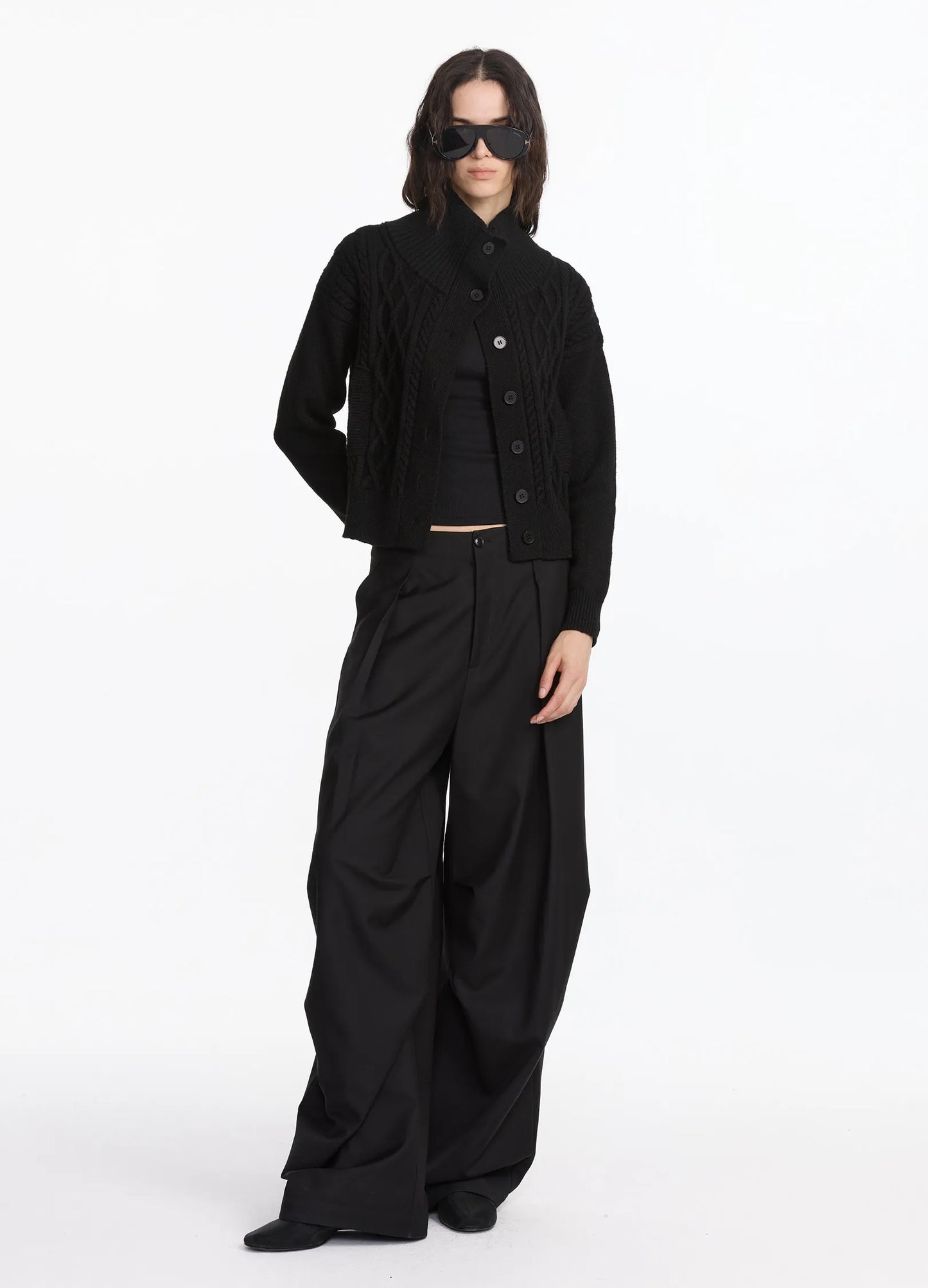 Fluid Pleated Pants