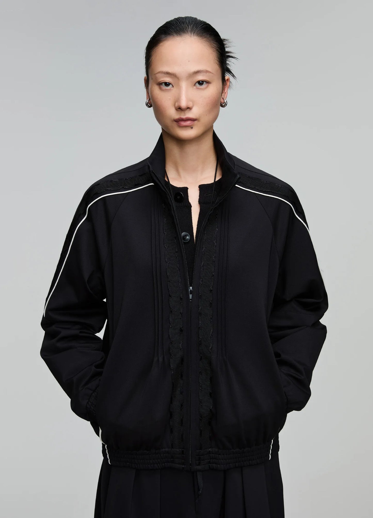 Frayed Track Jacket