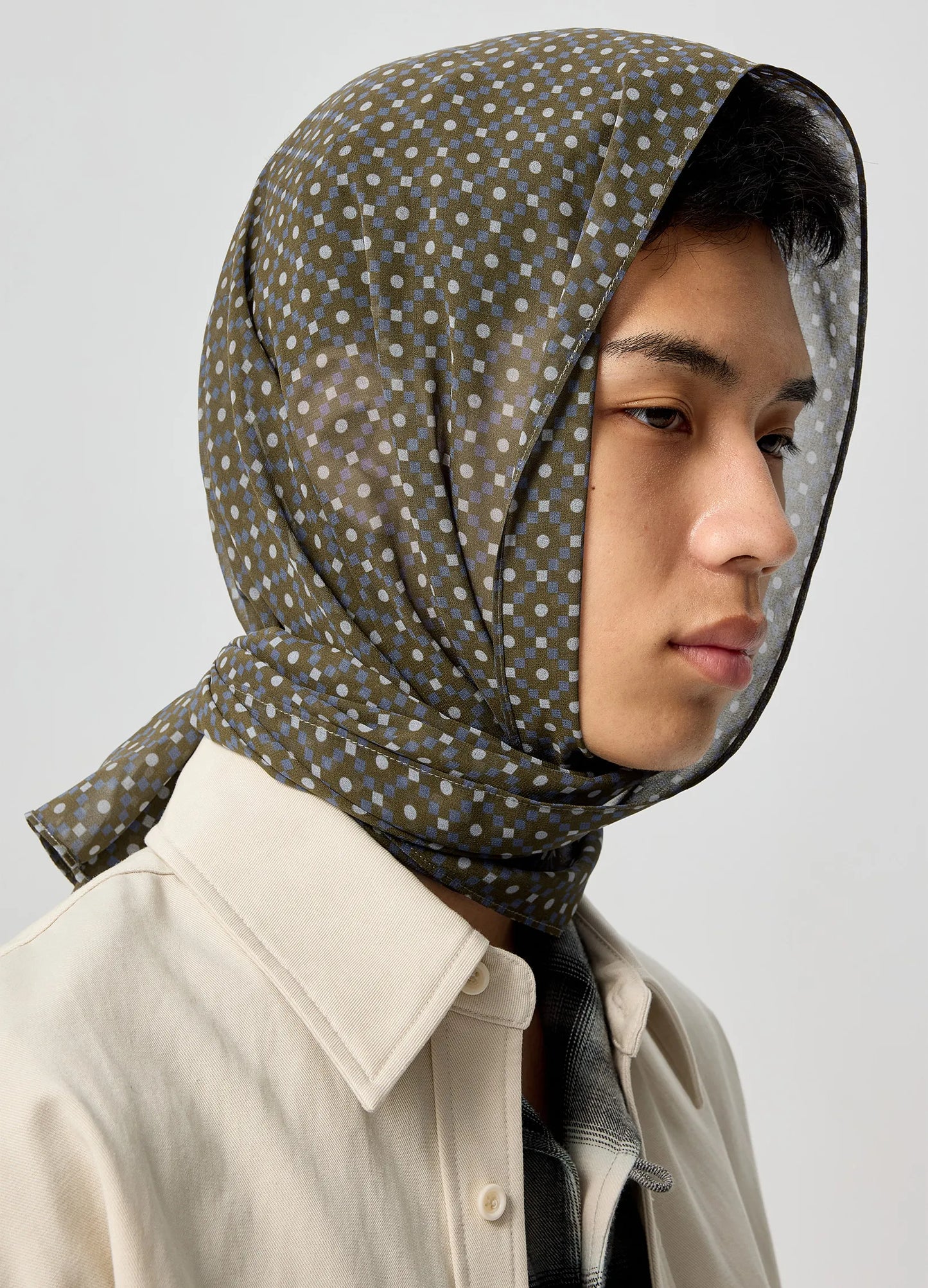 Geo Silk Scarf