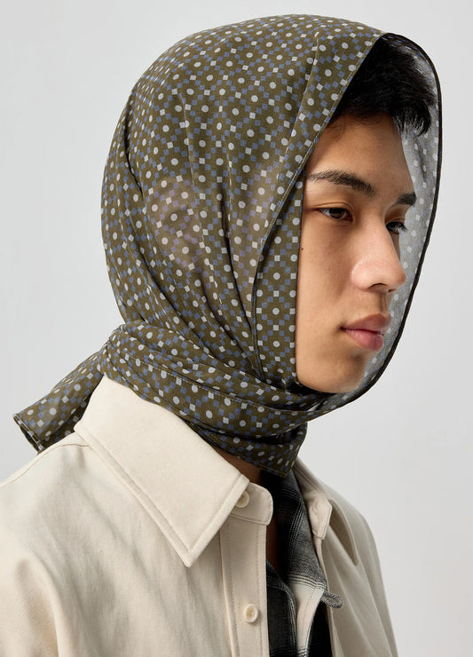 Geo Silk Scarf