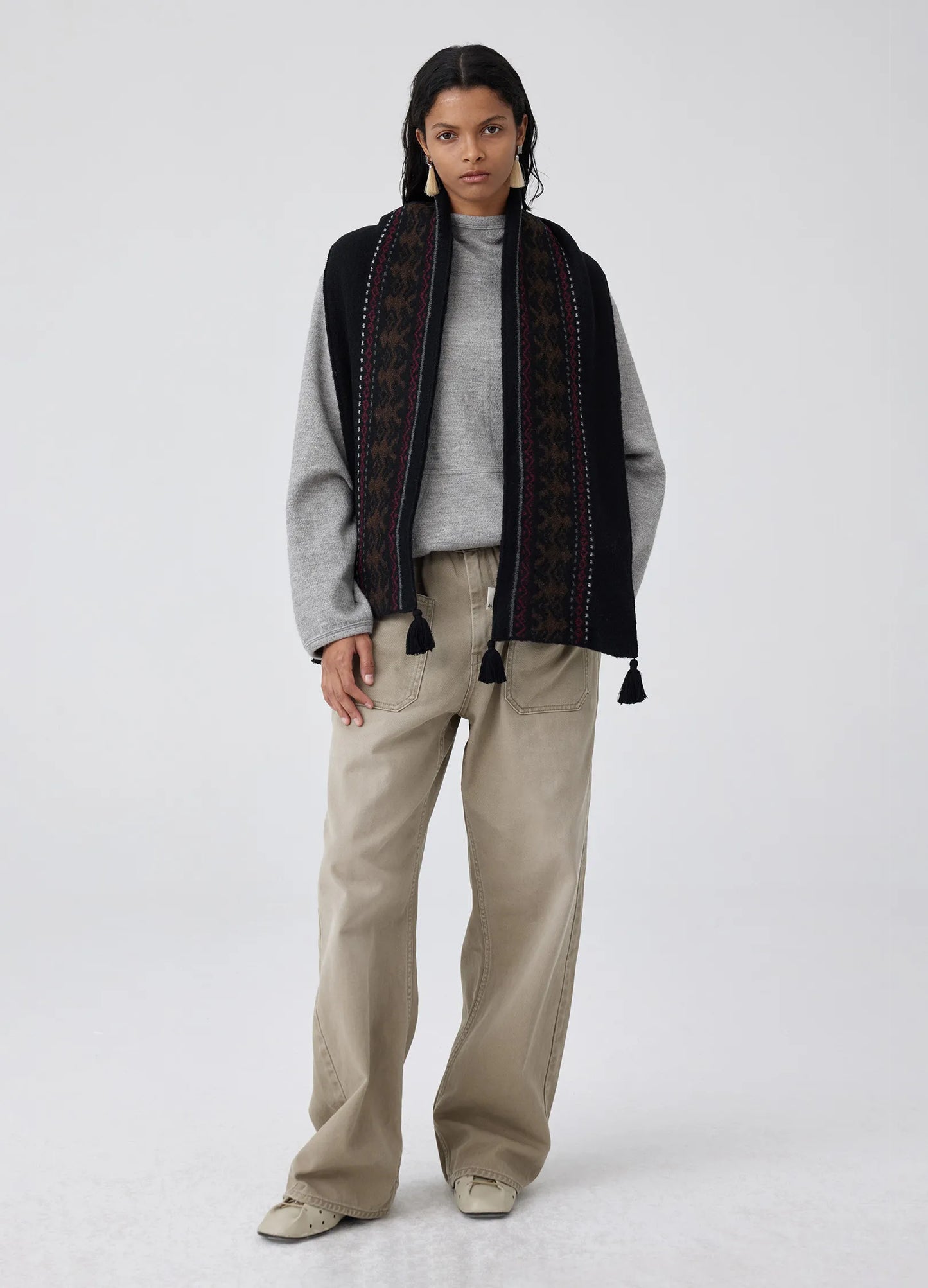 Graphic Knit Scarf