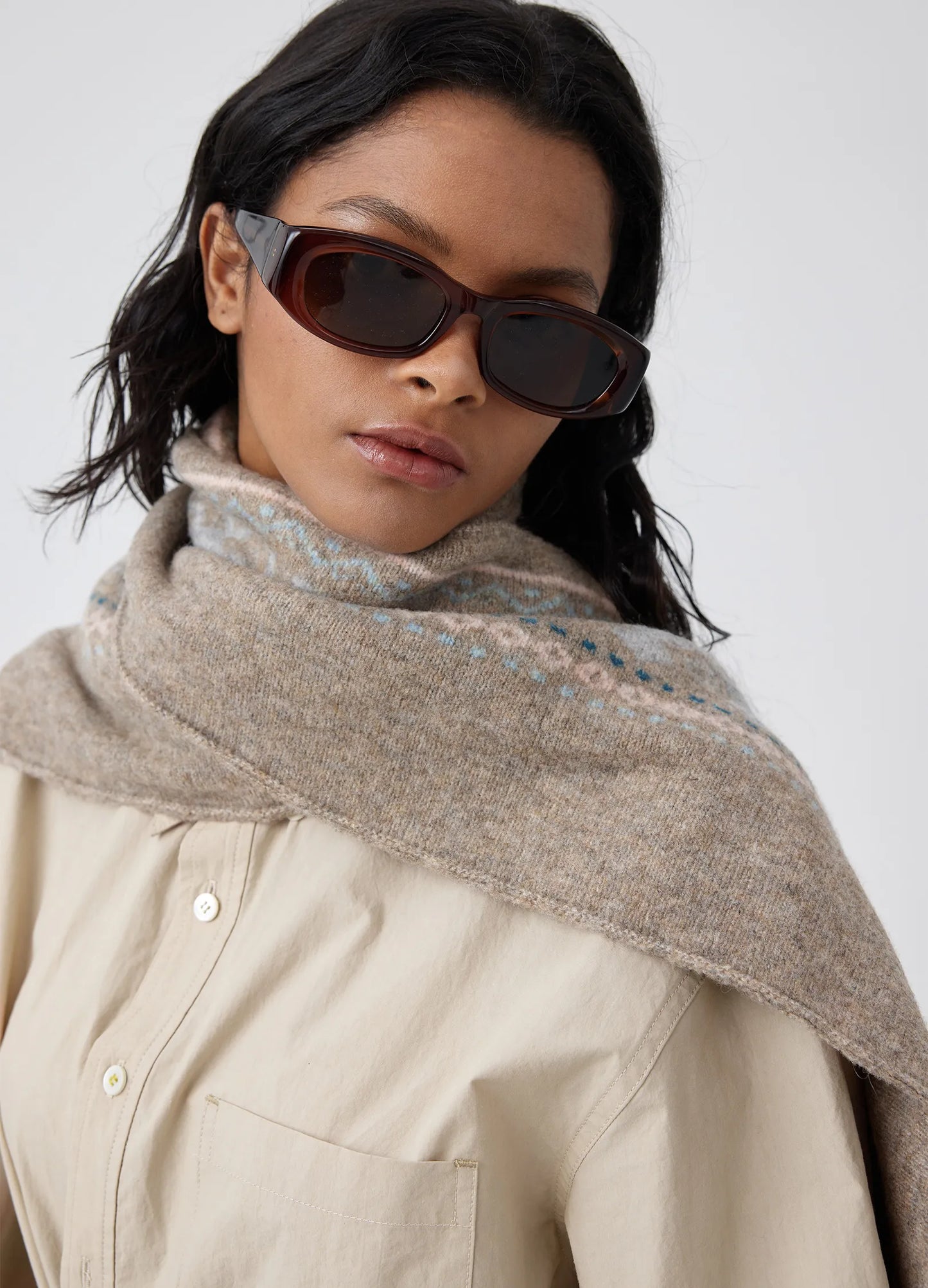 Graphic Knit Scarf