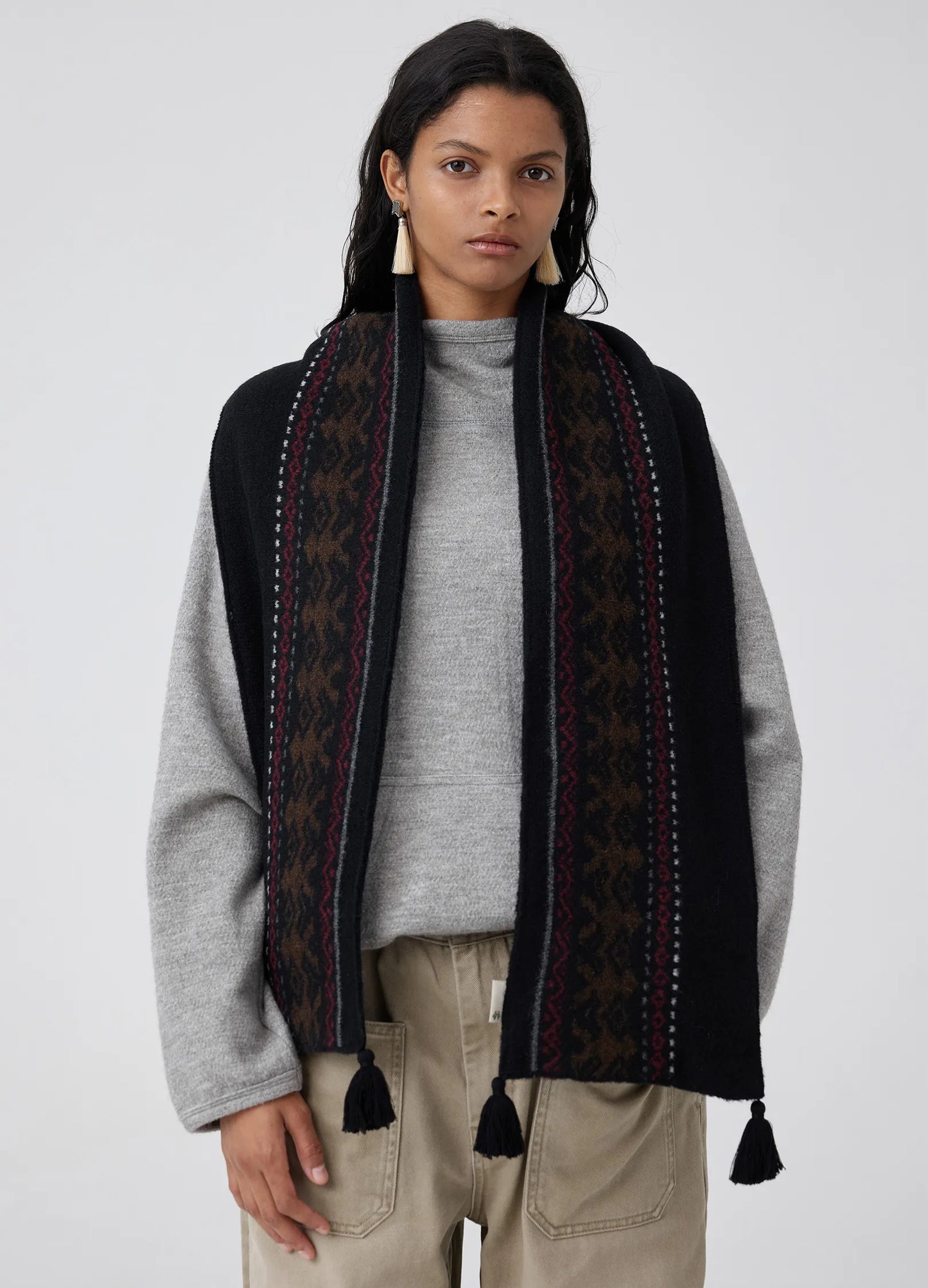 Graphic Knit Scarf