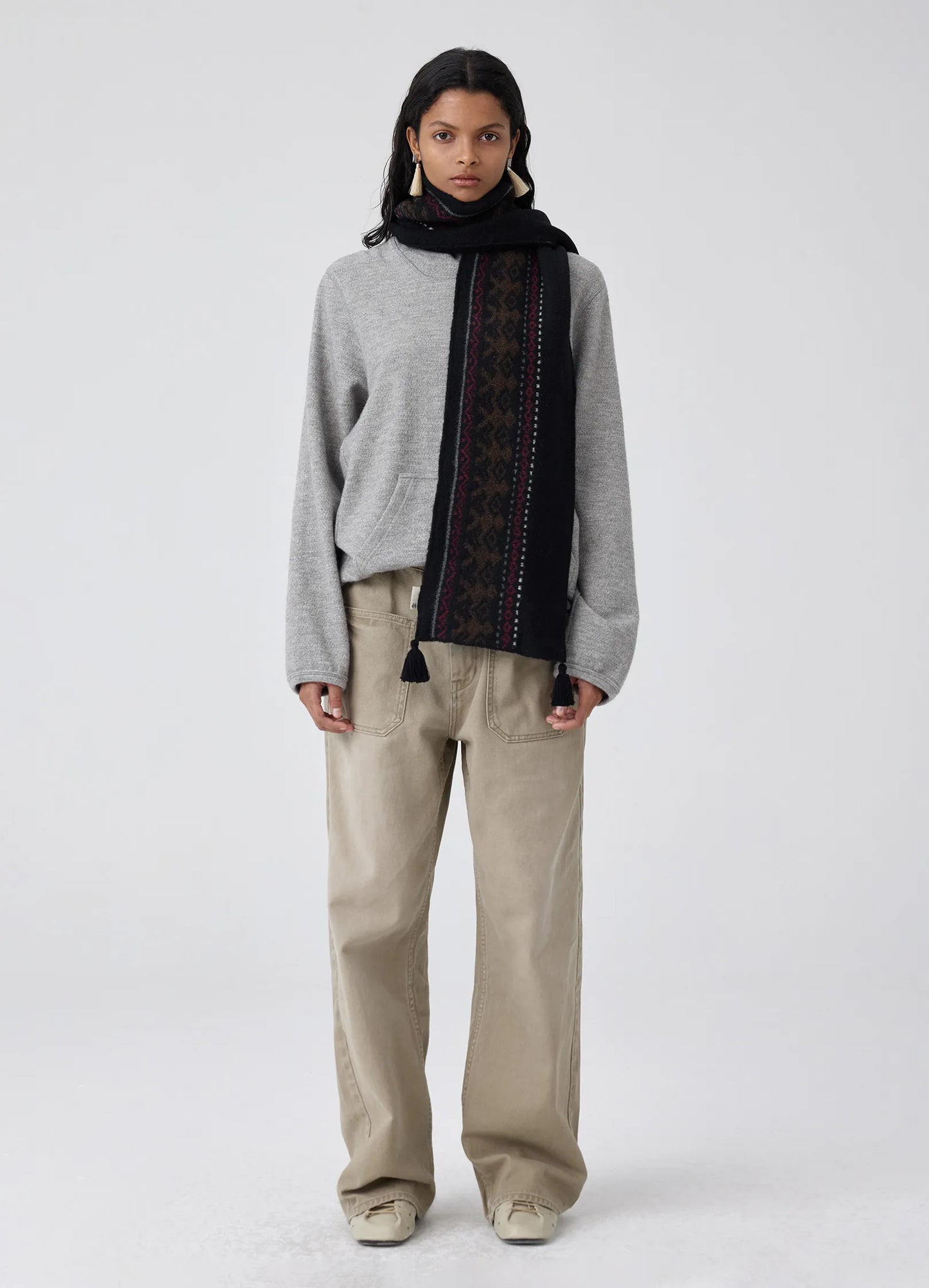 Graphic Knit Scarf