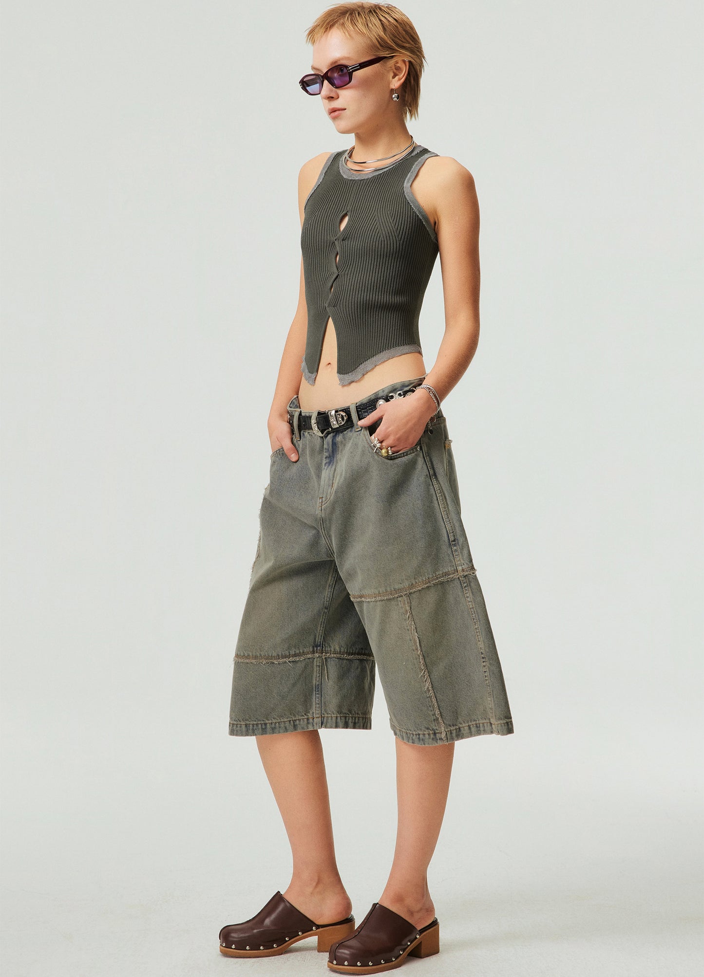 Hollow Knit Tank Top